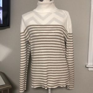 Liz Claiborne Ribbed Turtleneck Sweater